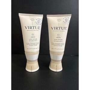 2 NEW VIRTUE 6-in-1 STYLER CREAM Shine Texturize Protect  4.0 oz. (8 oz total)